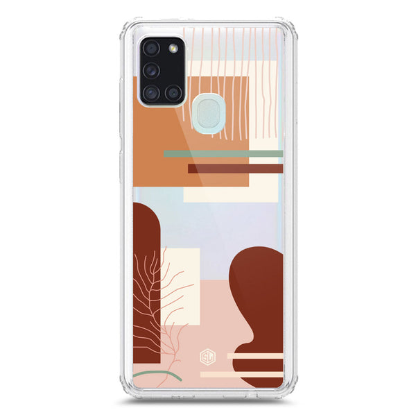 Aesthetic Modern Art Series - Design 6 - Soft Phone Case - Crystal Clear Case - Samsung Galaxy A21s