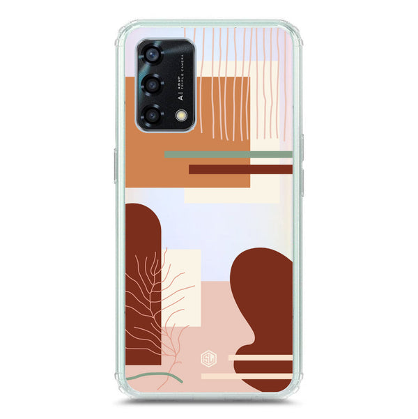 Aesthetic Modern Art Series - Design 6 - Soft Phone Case - Crystal Clear Case - Oppo Reno 6 Lite