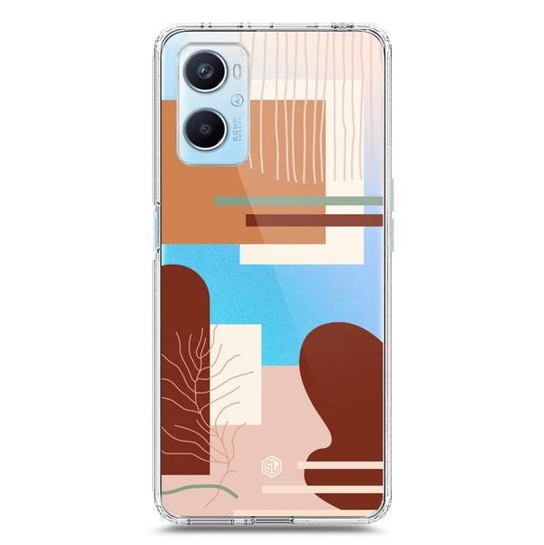 Aesthetic Modern Art Series - Design 6 - Soft Phone Case - Crystal Clear Case - Oppo A96 4G