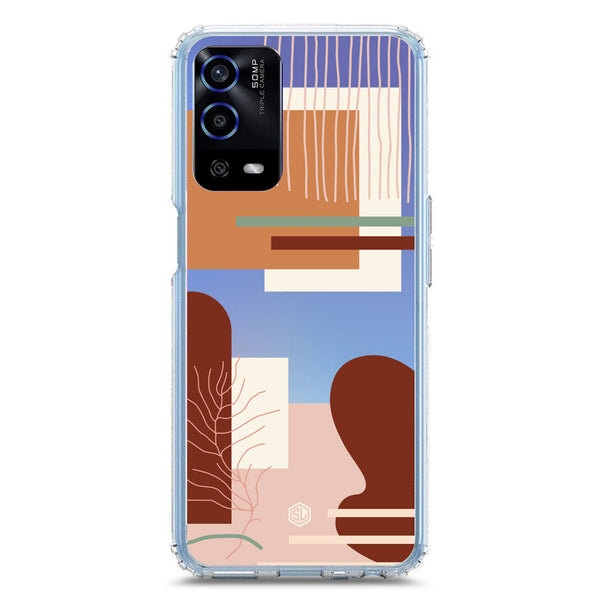 Aesthetic Modern Art Series - Design 6 - Soft Phone Case - Crystal Clear Case - Oppo A55 5G