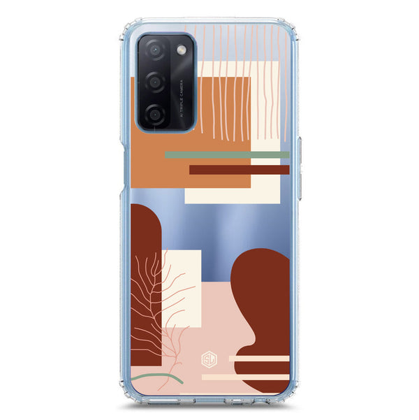 Aesthetic Modern Art Series - Design 6 - Soft Phone Case - Crystal Clear Case - Oppo A55s