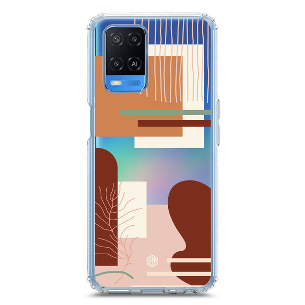 Aesthetic Modern Art Series - Design 6 - Soft Phone Case - Crystal Clear Case - Oppo A54 4G