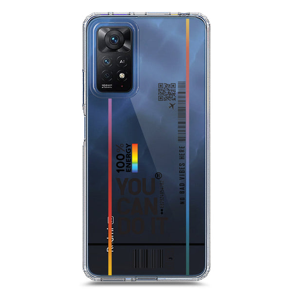 You Can Do It - Soft Phone Case - Crystal Clear Case - Xiaomi Redmi Note 11 Pro