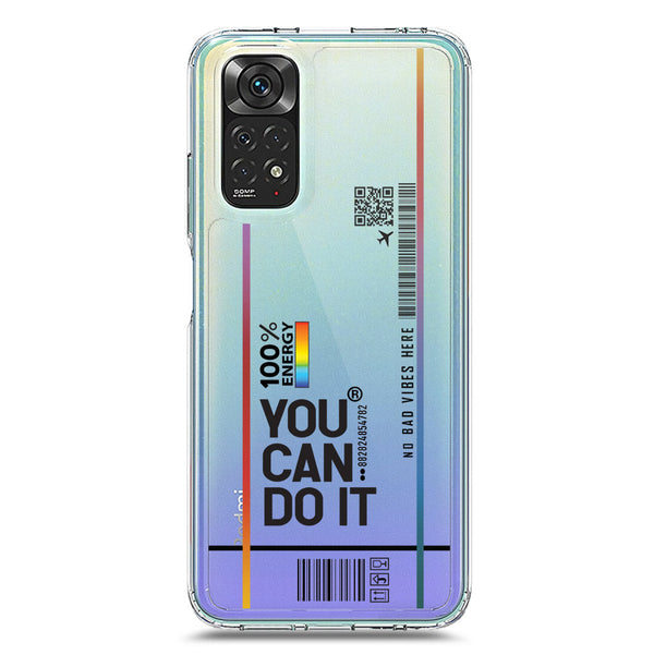 You Can Do It - Soft Phone Case - Crystal Clear Case - Xiaomi Redmi Note 11