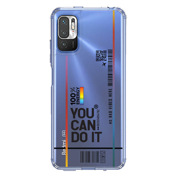 You Can Do It - Soft Phone Case - Crystal Clear Case - Xiaomi Redmi Note 10 5G
