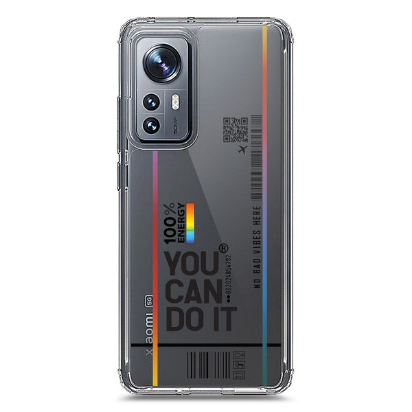 You Can Do It - Soft Phone Case - Crystal Clear Case - Xiaomi 12X