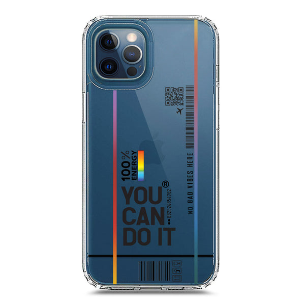 You Can Do It - Soft Phone Case - Crystal Clear Case - iPhone 12 Pro Max