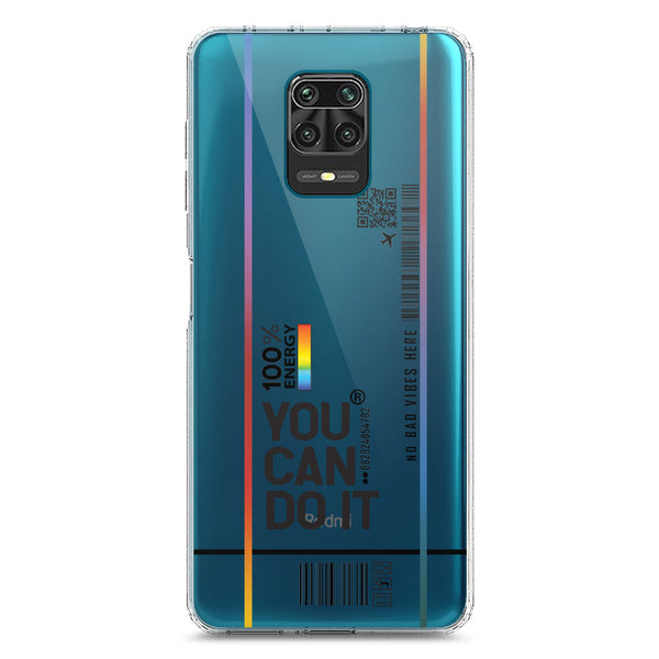 You Can Do It - Soft Phone Case - Crystal Clear Case - Xiaomi Poco M2 Pro