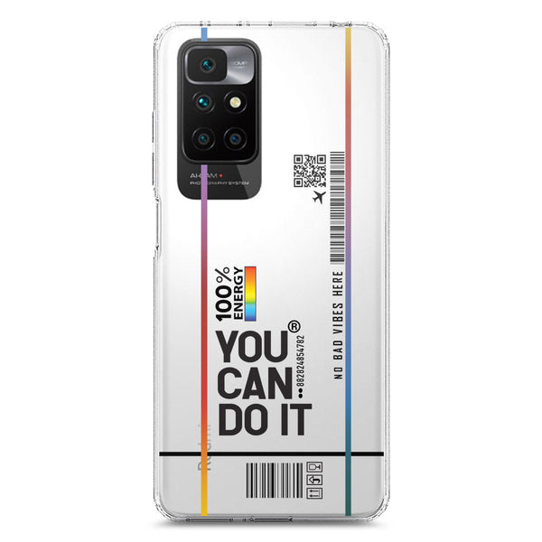 You Can Do It - Soft Phone Case - Crystal Clear Case - Xiaomi Redmi 10 Prime