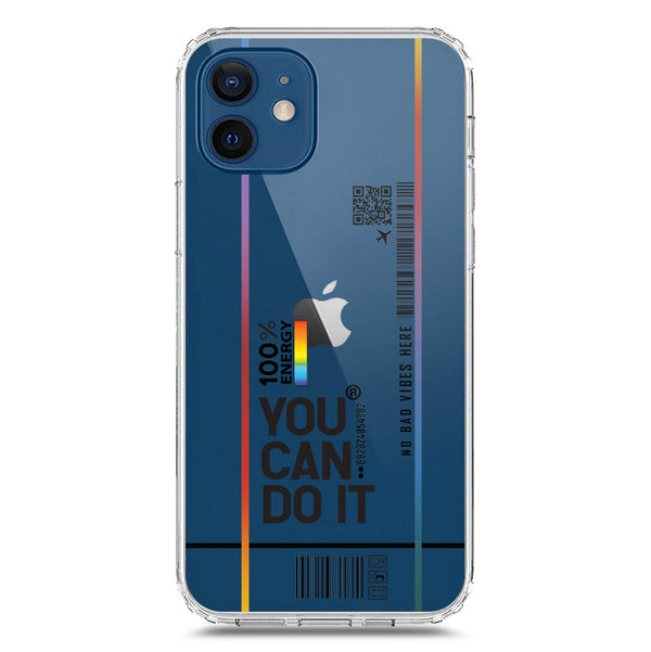 You Can Do It - Soft Phone Case - Crystal Clear Case - iPhone 12