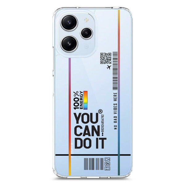 You Can Do It - Soft Phone Case - Crystal Clear Case - Xiaomi Redmi 12