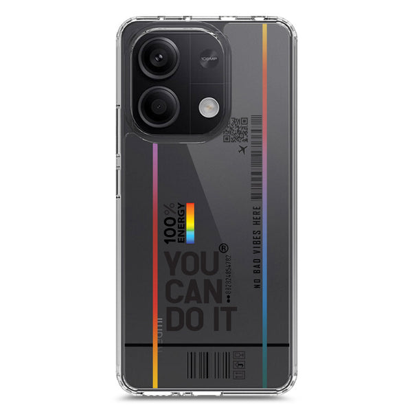 You Can Do It - Soft Phone Case - Crystal Clear Case - Xiaomi Redmi Note 13