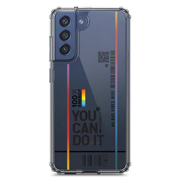 You Can Do It - Soft Phone Case - Crystal Clear Case - Samsung Galaxy S21 FE 5G