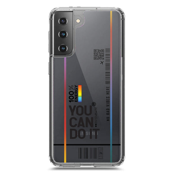 You Can Do It - Soft Phone Case - Crystal Clear Case - Samsung Galaxy S21 5G