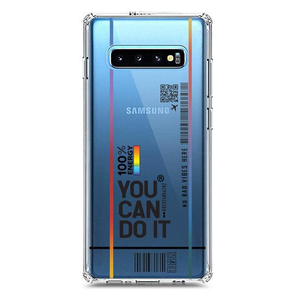 You Can Do It - Soft Phone Case - Crystal Clear Case - Samsung Galaxy S10 Plus