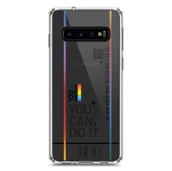 You Can Do It - Soft Phone Case - Crystal Clear Case - Samsung Galaxy S10