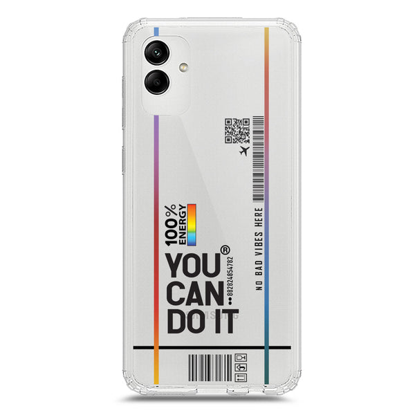 You Can Do It - Soft Phone Case - Crystal Clear Case - Samsung Galaxy M13 5G