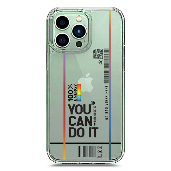 You Can Do It - Soft Phone Case - Crystal Clear Case - iPhone 14 Pro Max