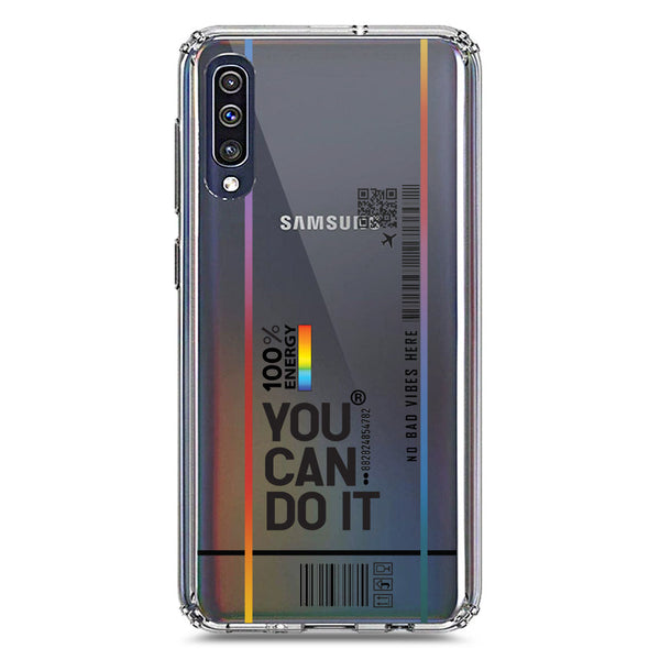 You Can Do It - Soft Phone Case - Crystal Clear Case - Samsung Galaxy A30s
