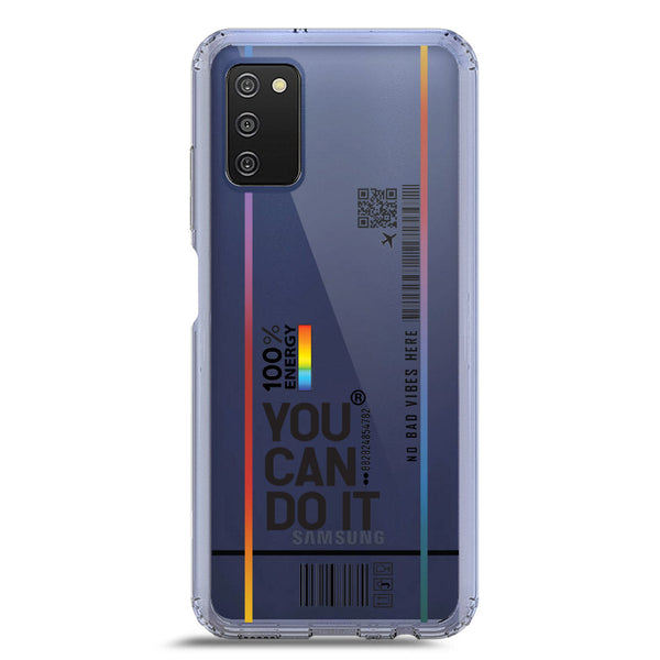 You Can Do It - Soft Phone Case - Crystal Clear Case - Samsung Galaxy A03s