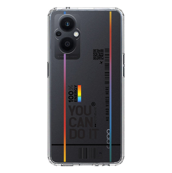 You Can Do It - Soft Phone Case - Crystal Clear Case - Oppo Reno 7 Lite