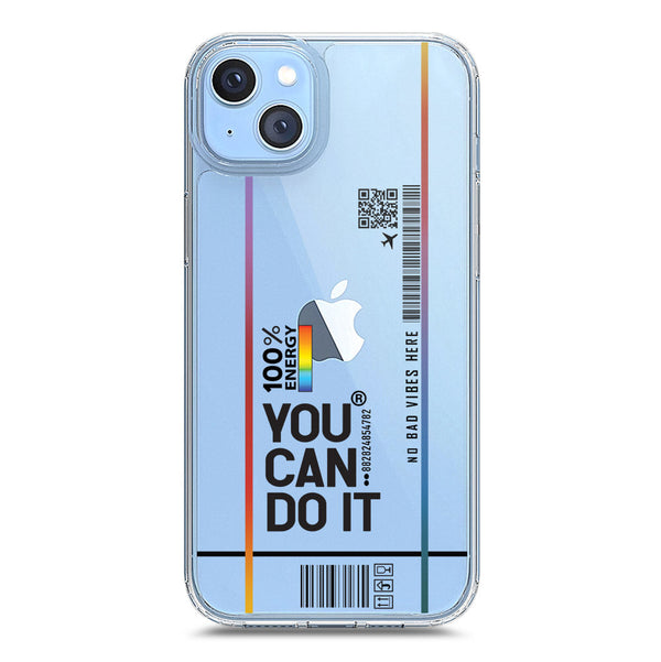 You Can Do It - Soft Phone Case - Crystal Clear Case - iPhone 14