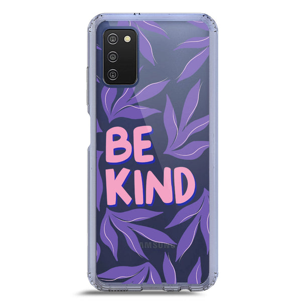 Be Kind - Soft Phone Case - Crystal Clear Case - Samsung Galaxy A03s