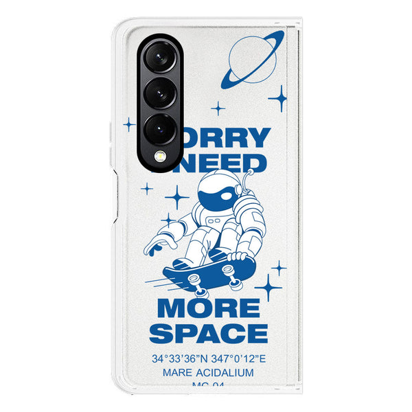 I Need More Space - Soft Phone Case - Crystal Clear Case - Samsung Galaxy Z Fold 4 5G