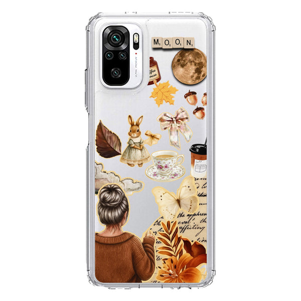 Autumn Dreams Series - Design 1 - Soft Phone Case - Crystal Clear Case - Xiaomi Redmi Note 10 4G