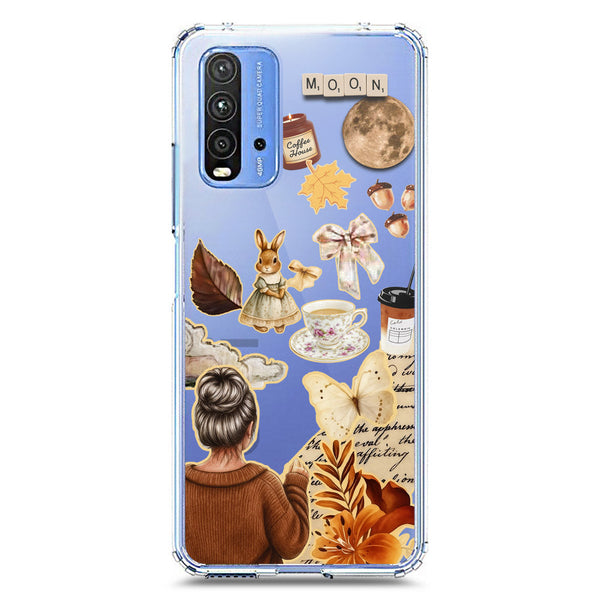 Autumn Dreams Series - Design 1 - Soft Phone Case - Crystal Clear Case - Xiaomi Redmi 9T