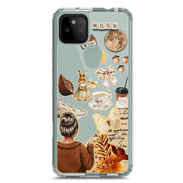 Autumn Dreams Series - Design 1 - Soft Phone Case - Crystal Clear Case - Google Pixel 5a 5G