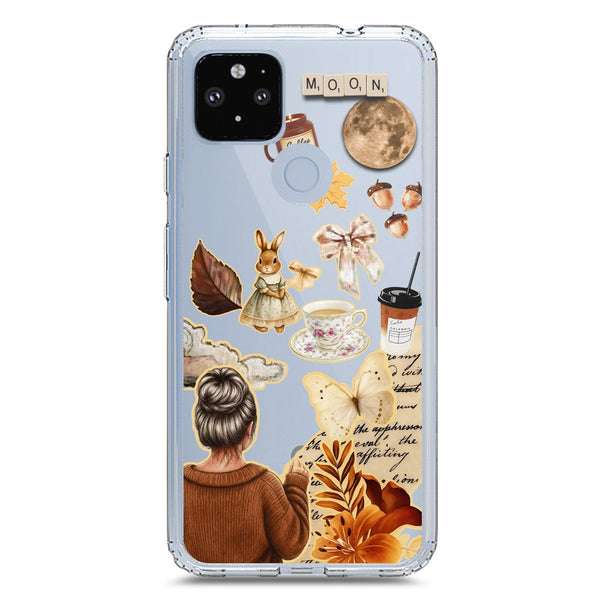 Autumn Dreams Series - Design 1 - Soft Phone Case - Crystal Clear Case - Google Pixel 4a 5G