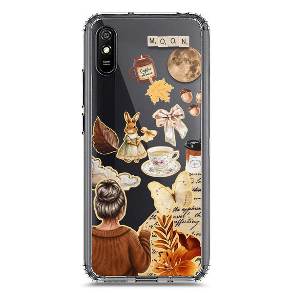 Autumn Dreams Series - Design 1 - Soft Phone Case - Crystal Clear Case - Xiaomi Redmi 9i