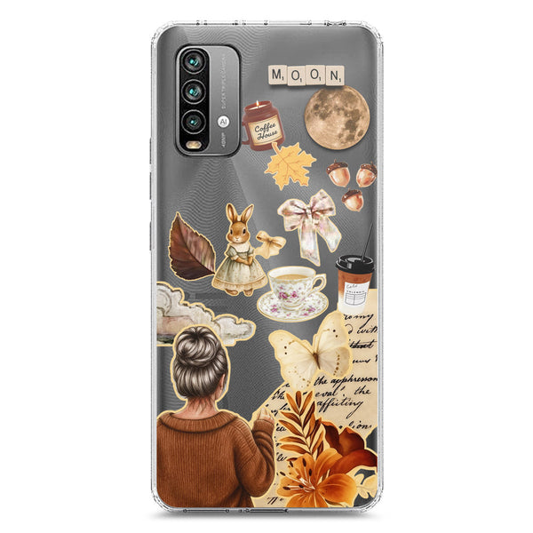 Autumn Dreams Series - Design 1 - Soft Phone Case - Crystal Clear Case - Xiaomi Redmi Note 9 4G