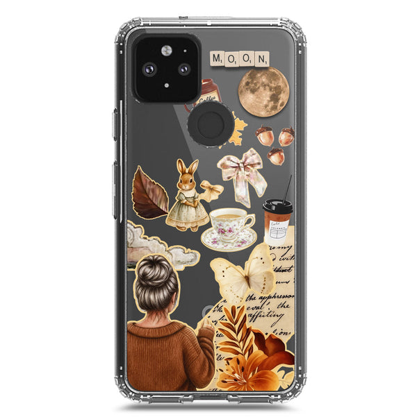 Autumn Dreams Series - Design 1 - Soft Phone Case - Crystal Clear Case - Google Pixel 5 XL