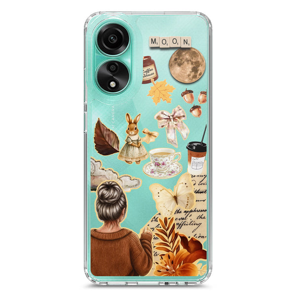 Autumn Dreams Series - Design 1 - Soft Phone Case - Crystal Clear Case - Oppo A78 4G