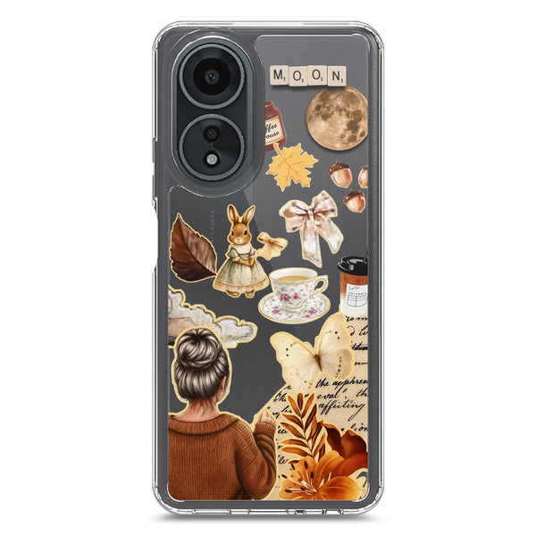 Autumn Dreams Series - Design 1 - Soft Phone Case - Crystal Clear Case - Oppo A58 4G