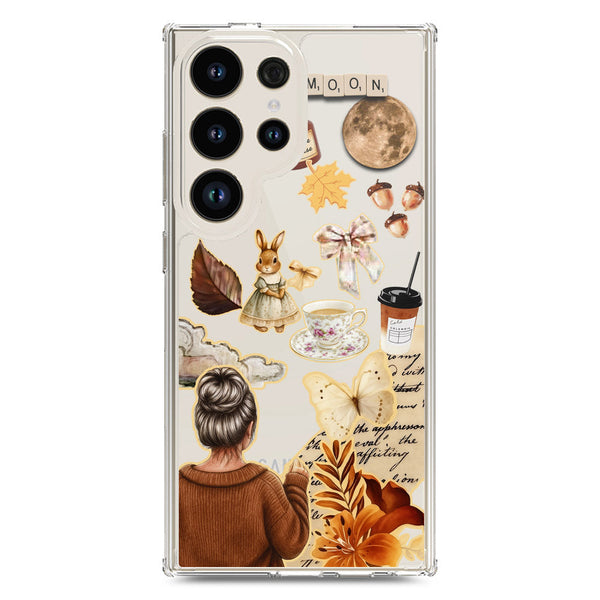 Autumn Dreams Series - Design 1 - Soft Phone Case - Crystal Clear Case - Samsung Galaxy S24 Ultra