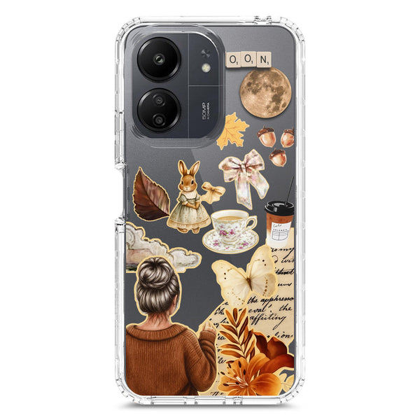 Autumn Dreams Series - Design 1 - Soft Phone Case - Crystal Clear Case - Xiaomi Redmi 13C