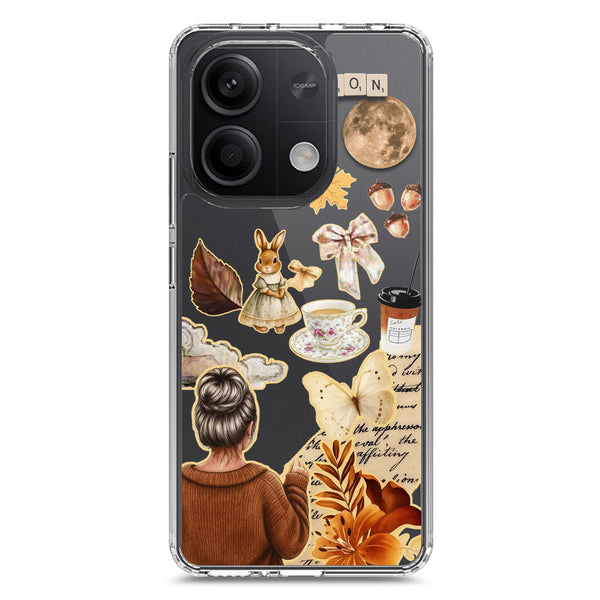 Autumn Dreams Series - Design 1 - Soft Phone Case - Crystal Clear Case - Xiaomi Redmi Note 13