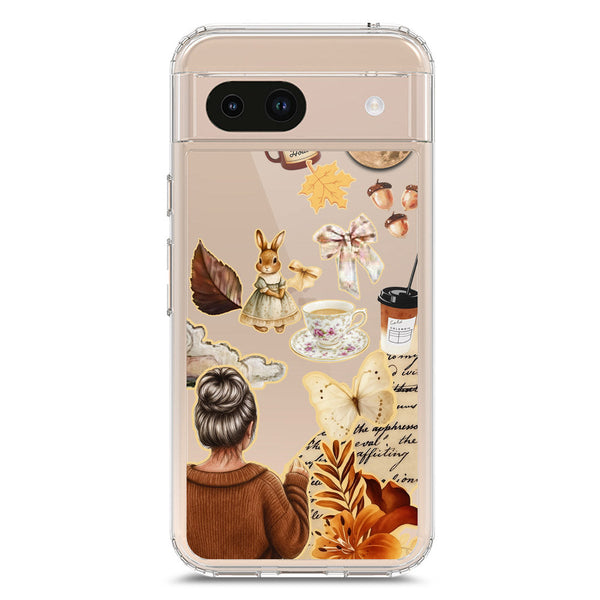 Autumn Dreams Series - Design 1 - Soft Phone Case - Crystal Clear Case - Google Pixel 8a