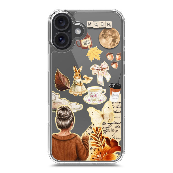 Autumn Dreams Series - Design 1 - Soft Phone Case - Crystal Clear Case - iPhone 16 Plus