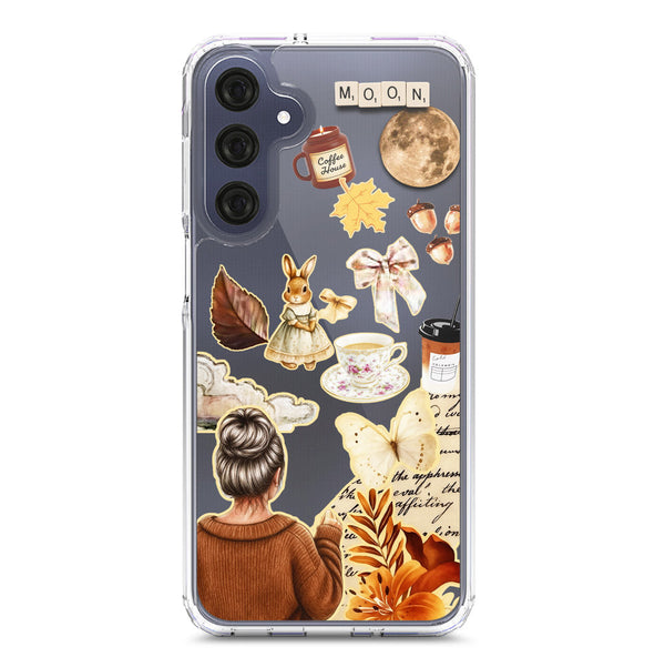Autumn Dreams Series - Design 1 - Soft Phone Case - Crystal Clear Case - Samsung Galaxy A16