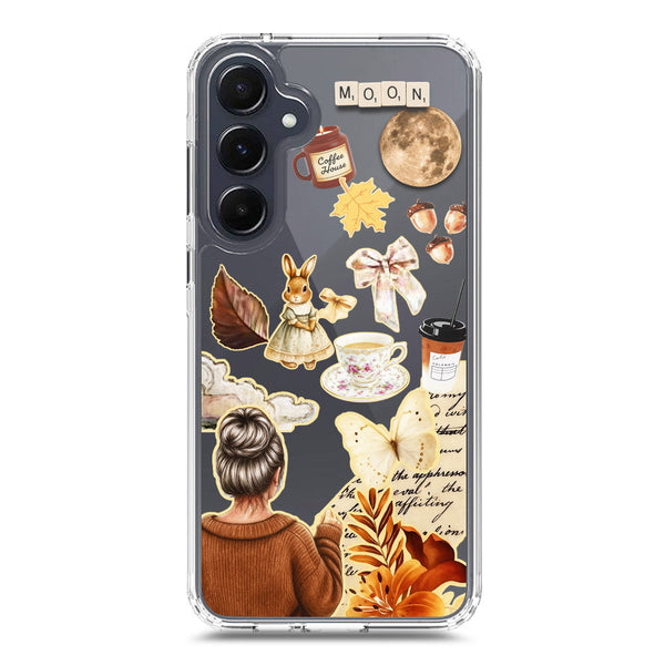 Autumn Dreams Series - Design 1 - Soft Phone Case - Crystal Clear Case - Samsung Galaxy A55