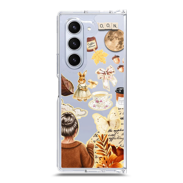 Autumn Dreams Series - Design 1 - Soft Phone Case - Crystal Clear Case - Samsung Galaxy Z Fold 6 5G