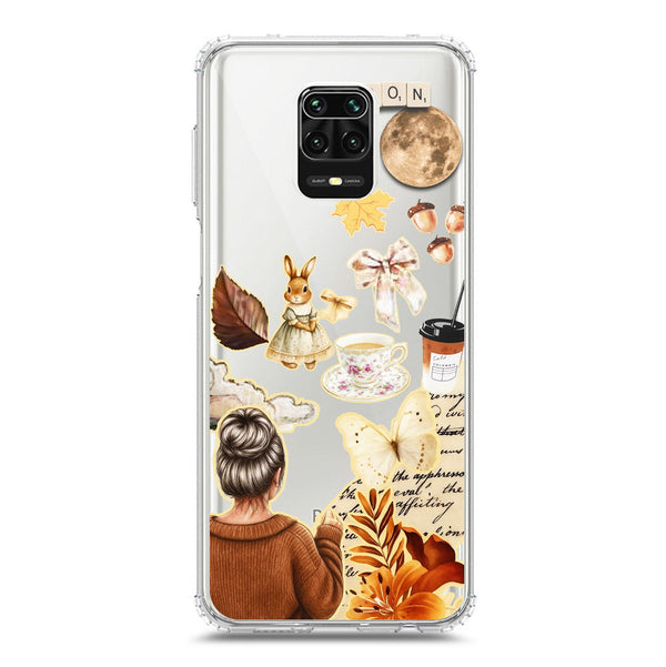 Autumn Dreams Series - Design 1 - Soft Phone Case - Crystal Clear Case - Xiaomi Redmi Note 9 Pro Max