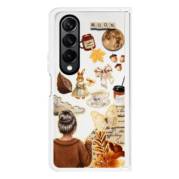 Autumn Dreams Series - Design 1 - Soft Phone Case - Crystal Clear Case - Samsung Galaxy Z Fold 4 5G
