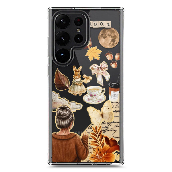 Autumn Dreams Series - Design 1 - Soft Phone Case - Crystal Clear Case - Samsung Galaxy S23 Ultra 5G