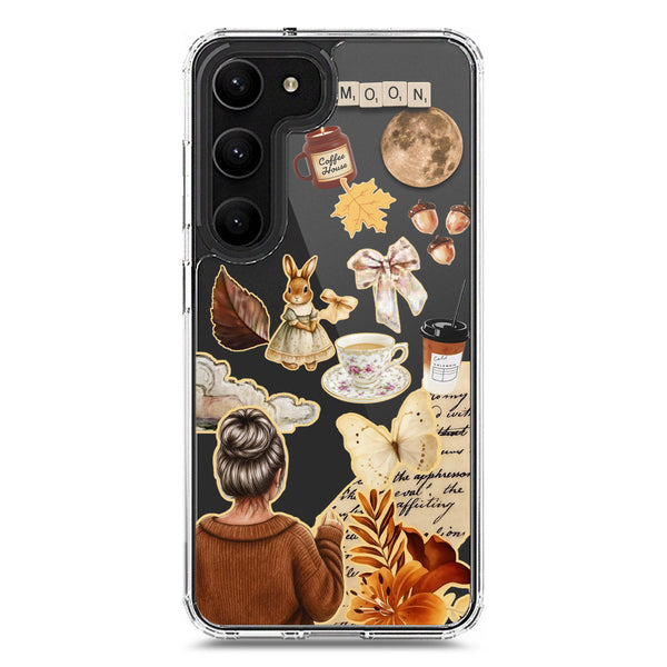 Autumn Dreams Series - Design 1 - Soft Phone Case - Crystal Clear Case - Samsung Galaxy S22 Ultra 5G