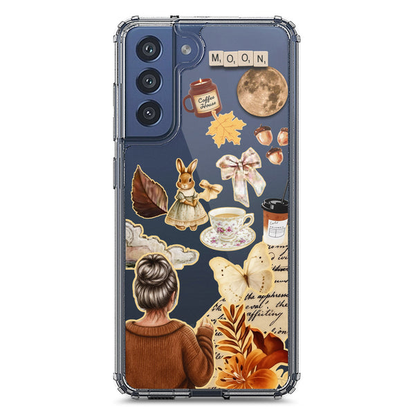 Autumn Dreams Series - Design 1 - Soft Phone Case - Crystal Clear Case - Samsung Galaxy S21 FE 5G